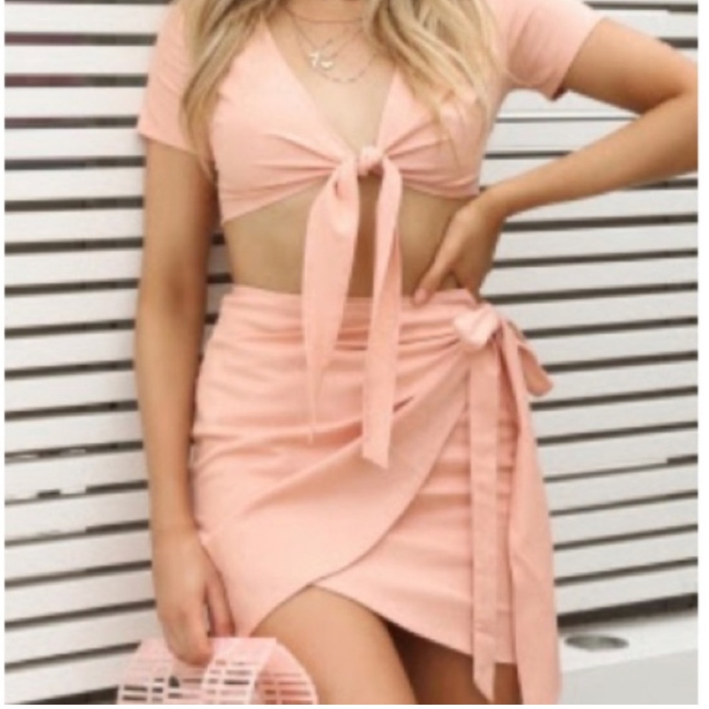 SHOWPO Linen Skirt Fringe Boho Skirt